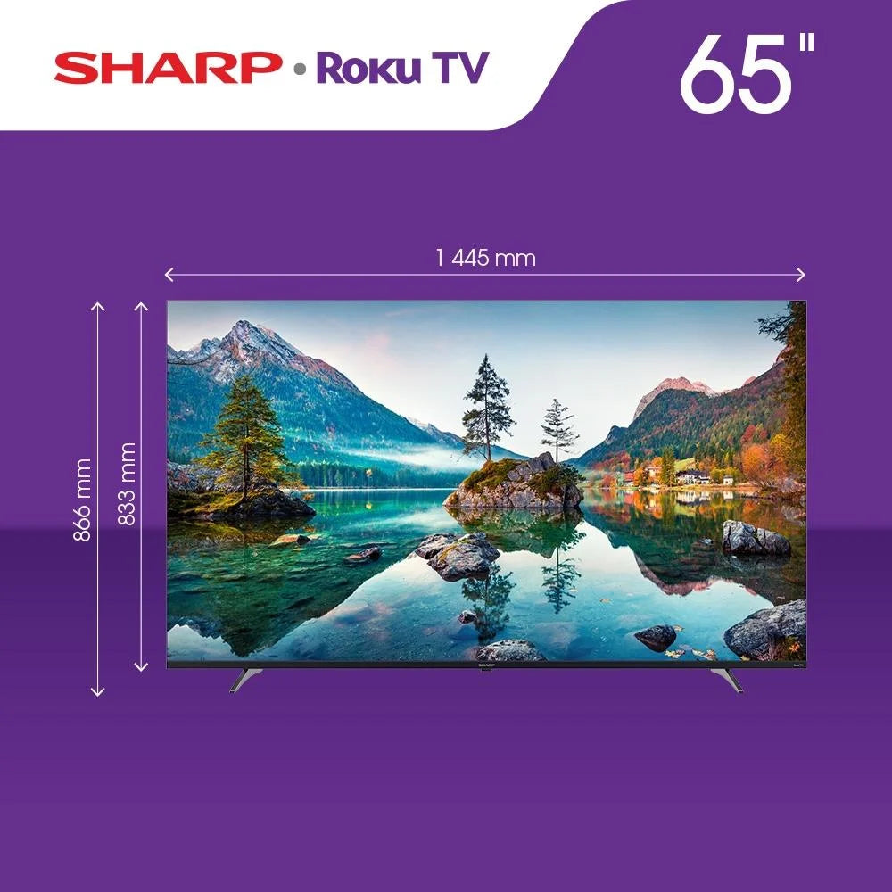 Smart Tv Sharp Roku TV 65 Pulgadas 4K Ultra Hd LED 4T-C65EL8