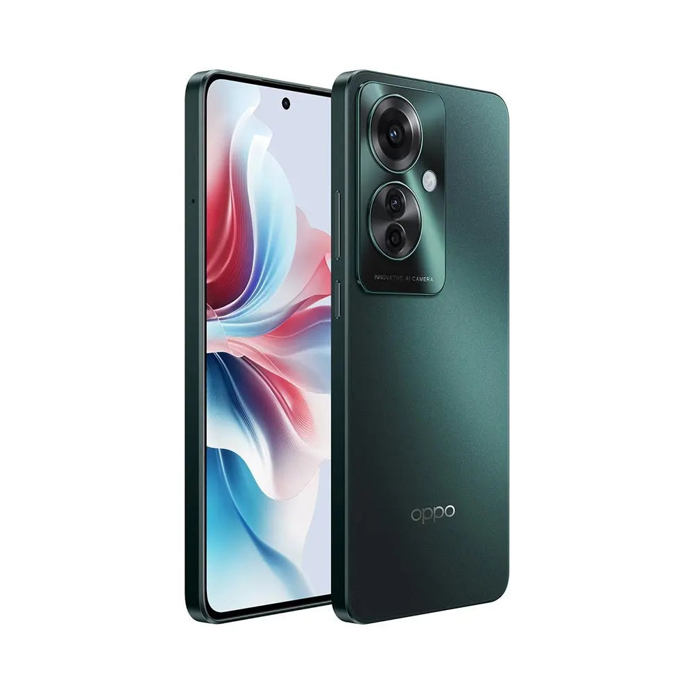 Celular OPPO Reno11 F 5G: Elegancia y Potencia - Verde Palmera