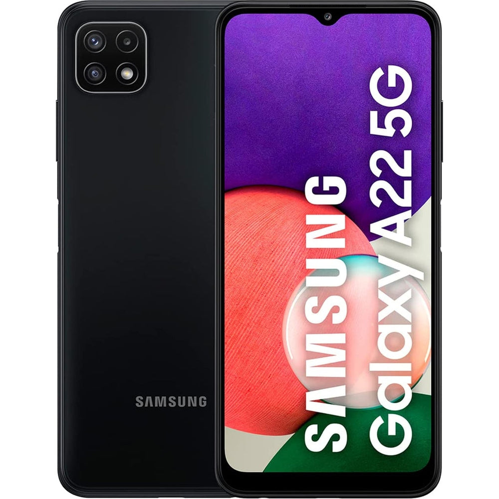 Celular Samsung Galaxy A22 5G 128GB/4GB RAM, 48MPX 5000 mAh Reacondicionado - Color Negro