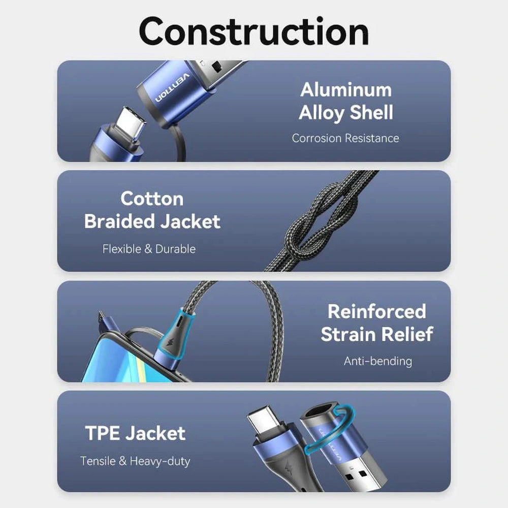 Vention 4-in-1 USB 2.0 Cable