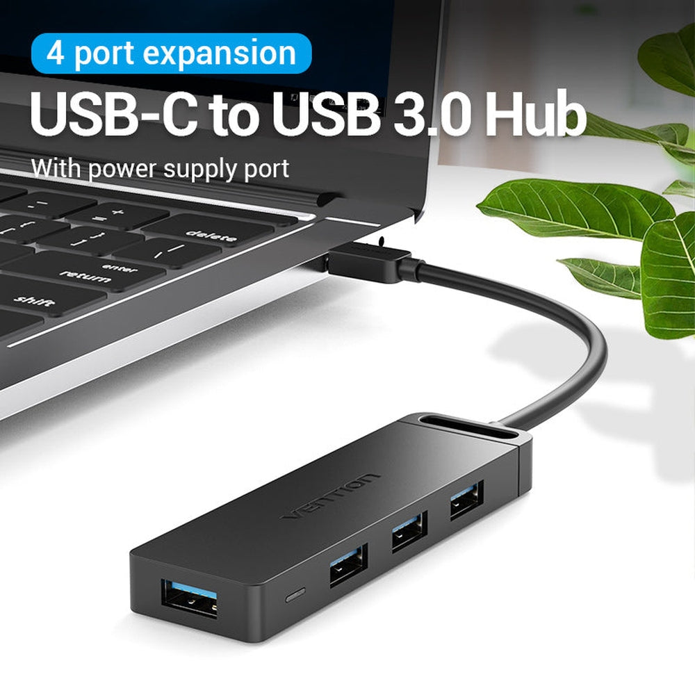 Adaptador USB tipo C a USB con 4 puertos USB 3.0 de VENTION