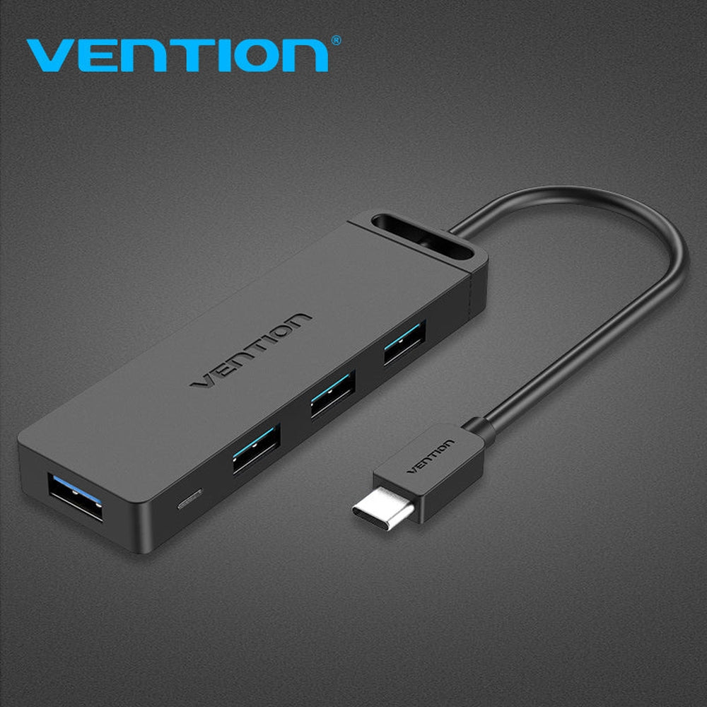 Adaptador USB tipo C a USB con 4 puertos USB 3.0 de VENTION