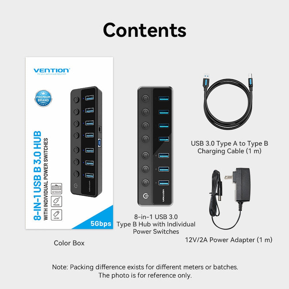 Adaptador multipuerto USB C Hub 7 en 1 de VENTION