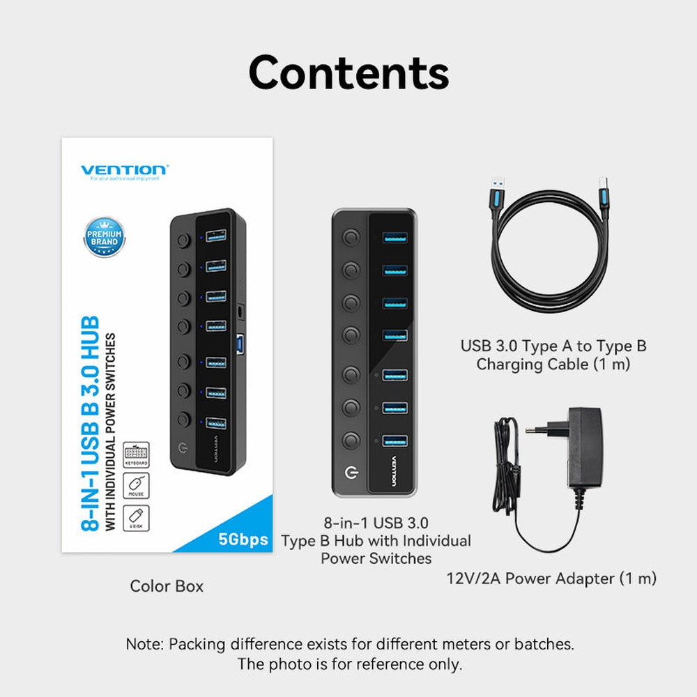 Adaptador multipuerto USB C Hub 7 en 1 de VENTION