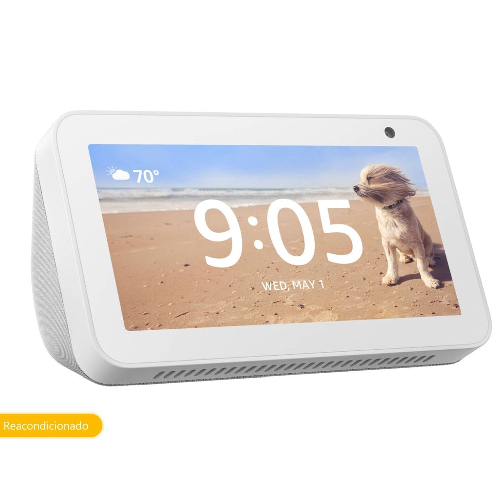 Amazon Echo Show 5.5 Pulgadas 1ra Generacion Blanco Arena - Bocina Inteligente con Pantalla Reacondicionado