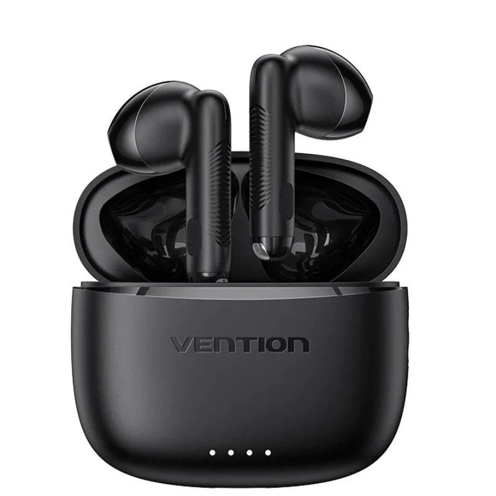 Auriculares Bluetooth Vention ELF E03 NBHB0 con estuche de carga/ Autonomía 6h/ Negro