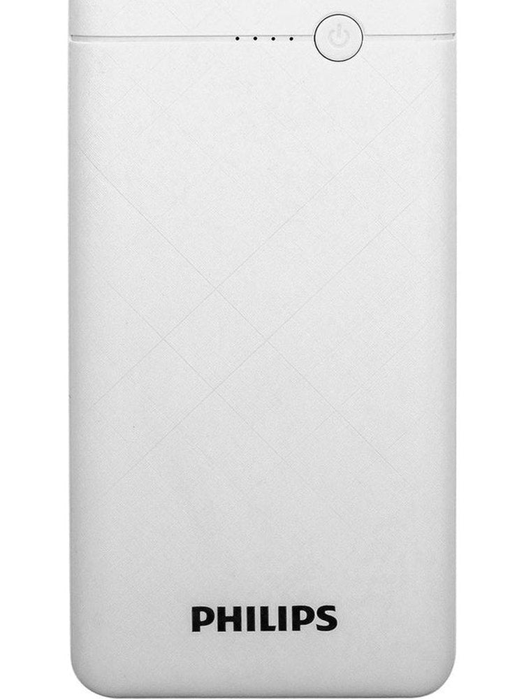 Bateria Portatil Philips 10,000 mAh Ultra Compacta- Carga Hasta 2 Dispositivos Simultaneamente