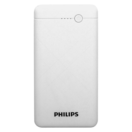 Bateria Portatil Philips 10,000 mAh Ultra Compacta- Carga Hasta 2 Dispositivos Simultaneamente