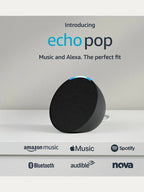 Bocina Inteligente Amazon Echo Pop - Negro Nuevo Modelo