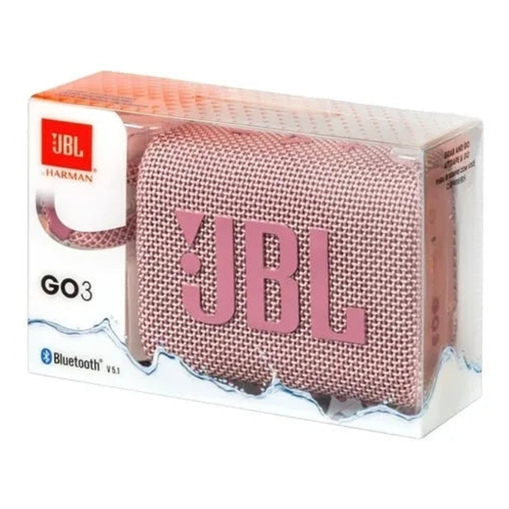 Bocina JBL Go 3 portatil con bluetooth - Color Rosa