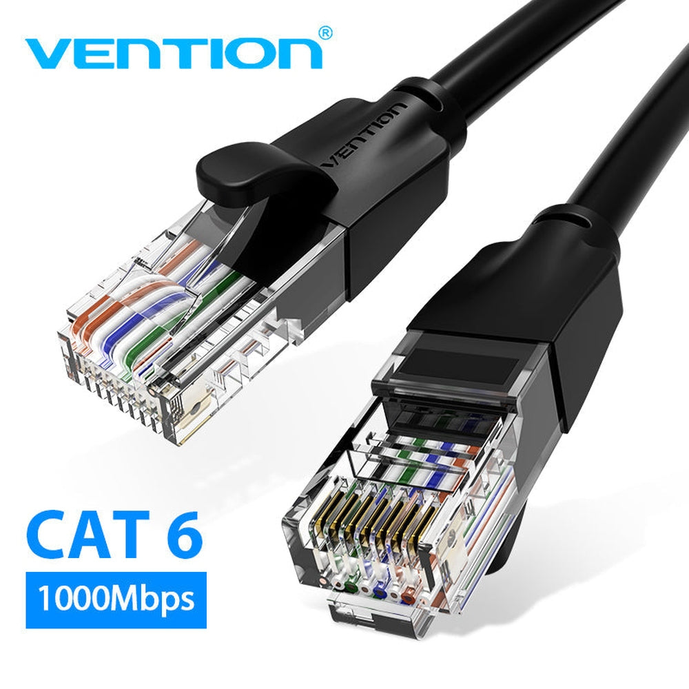 Cable de Red RJ45 UTP Vention IBEBD Cat.6/ 50cm/ Negro