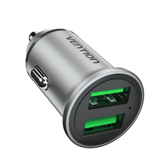 Cargador de Coche Vention FFAH0/ 2xUSB/ 30W