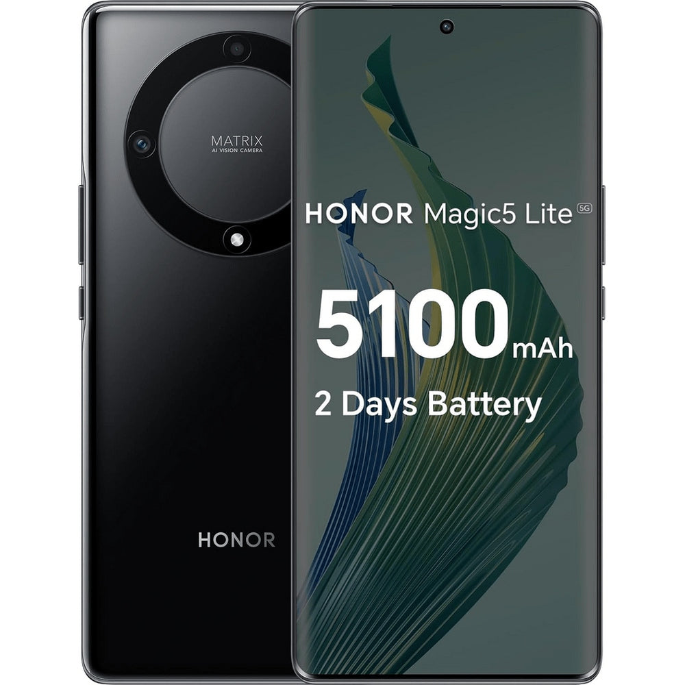 Celular Honor Magic5 Lite 5G 256GB/8GB+5GB Ram - Negro