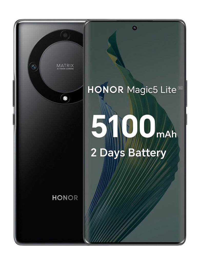 Celular Honor Magic5 Lite 5G 256GB/8GB+5GB Ram - Negro