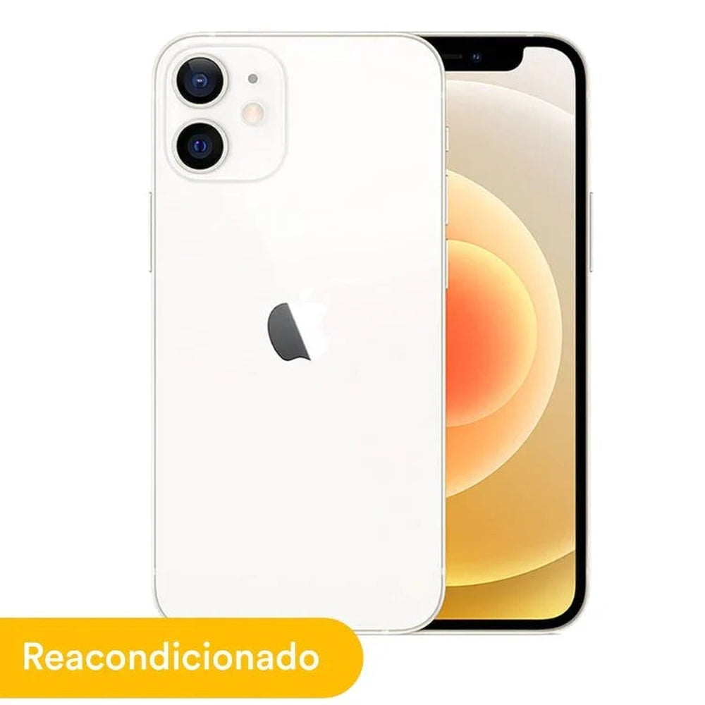 Celular Reacondicionado Apple iPhone 12 Mini 128GB Blanco + Funda de Regalo