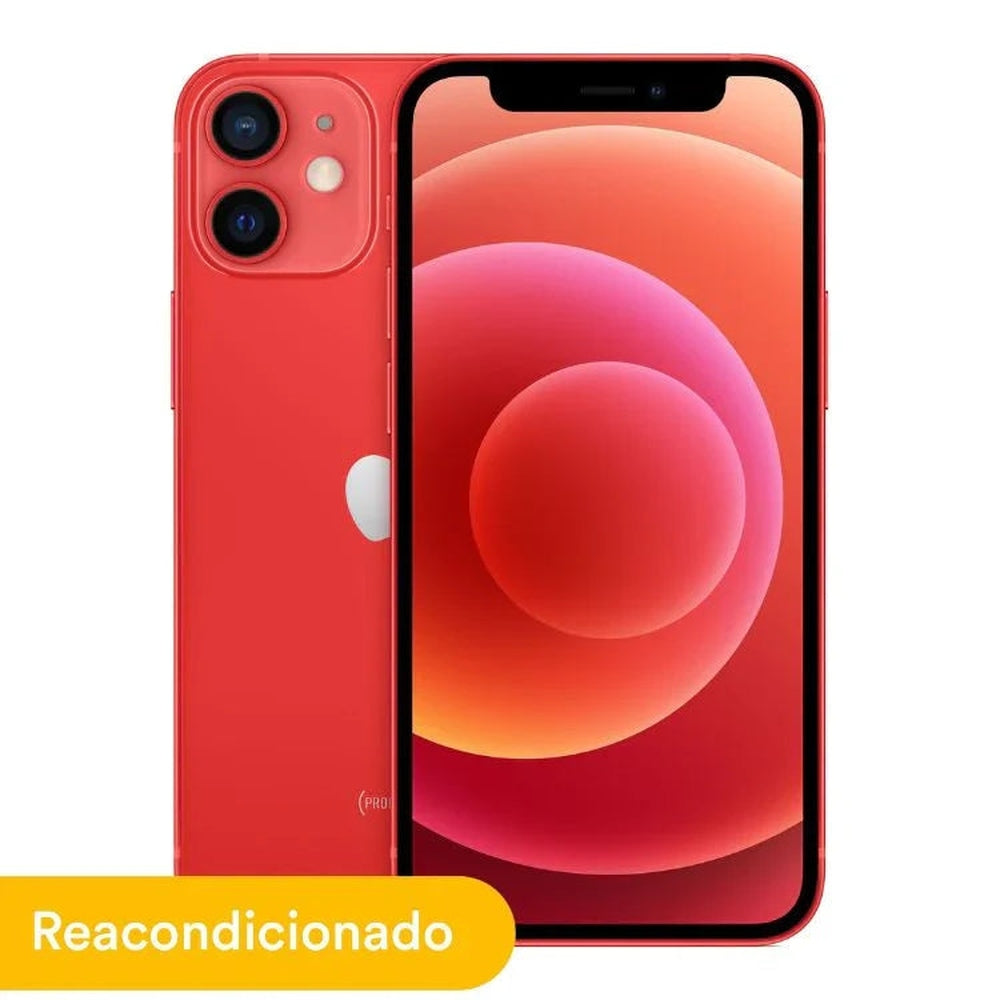 Celular Reacondicionado Apple iPhone 12 Mini 128GB Rojo+ Funda de Regalo