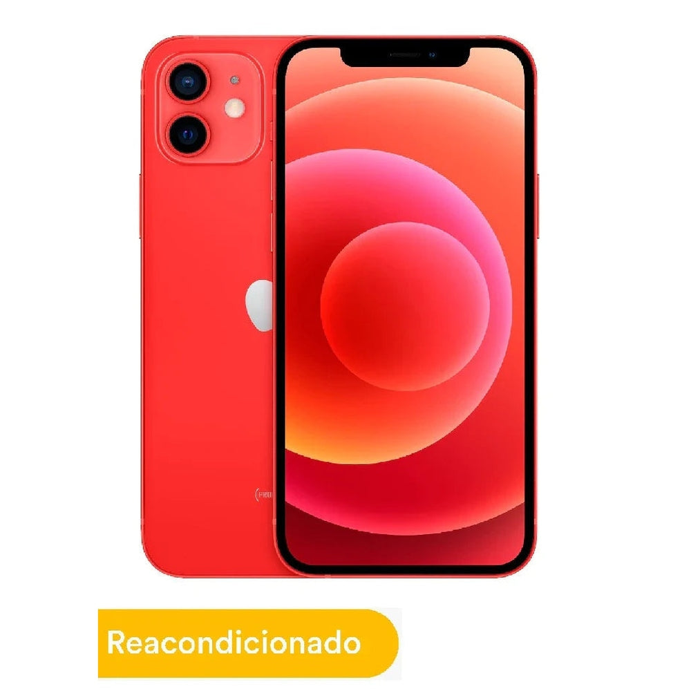 Celular Reacondicionado Grado A - Apple iPhone 12 128GB Rojo + Funda de Regalo