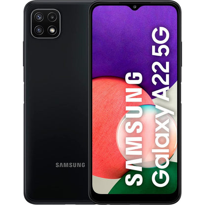 Celular Samsung Galaxy A22 5G 128GB/4GB RAM, 48MPX 5000 mAh Reacondicionado - Color Negro