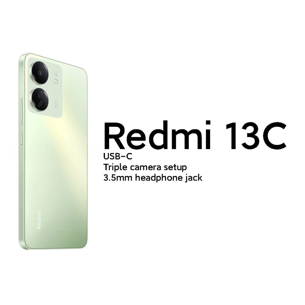 Celular Xiaomi Redmi 13C 4G LTE 128GB + 4GB 6.7 pulgadas 50MP triple cámara - Verde