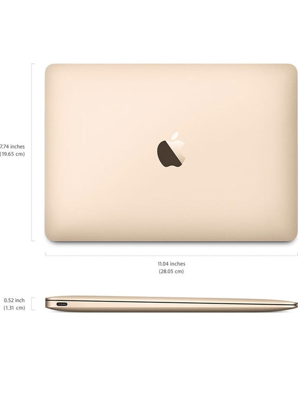 Laptop Apple Macbook Retina Early-16 -12 Pulgadas Intel Core M3 dual core 256GB / 8GB RAM Reacondicionada -Gold