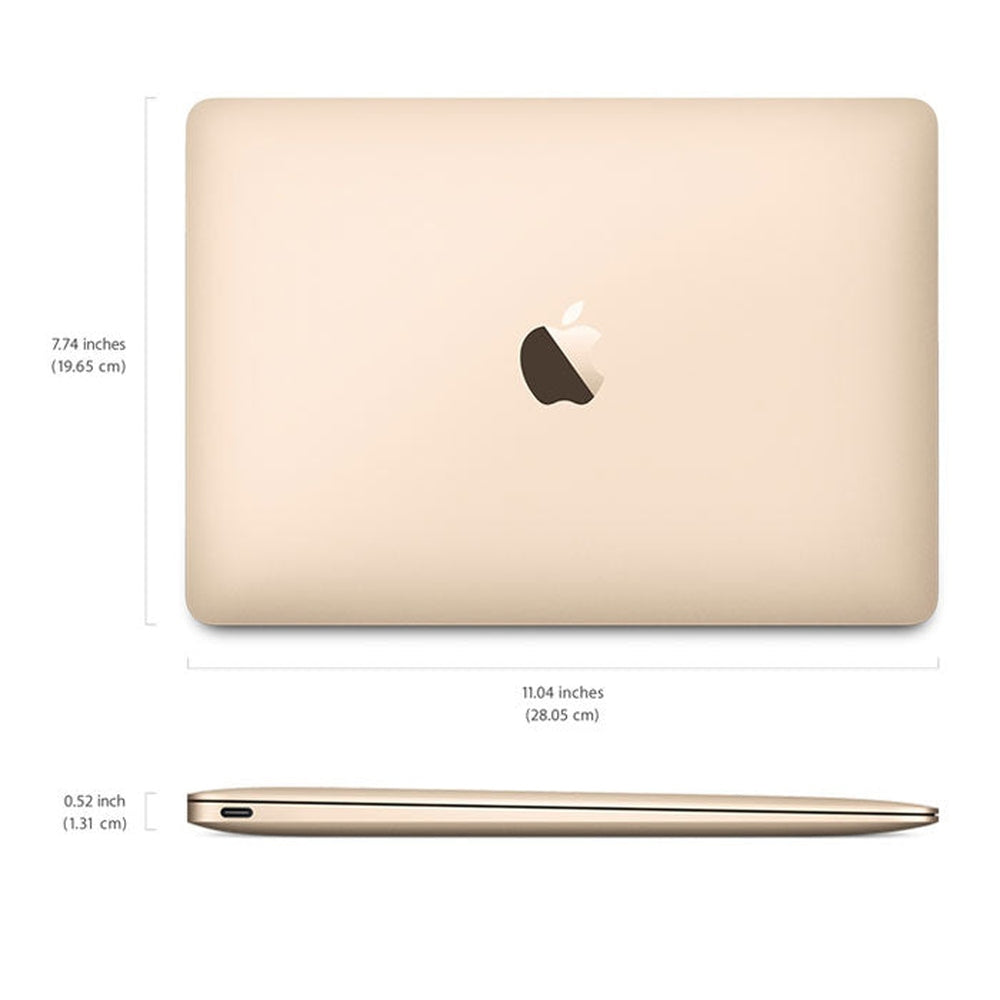 Laptop Apple Macbook Retina Early-16 -12 Pulgadas Intel Core M3 dual core 256GB / 8GB RAM Reacondicionada -Gold