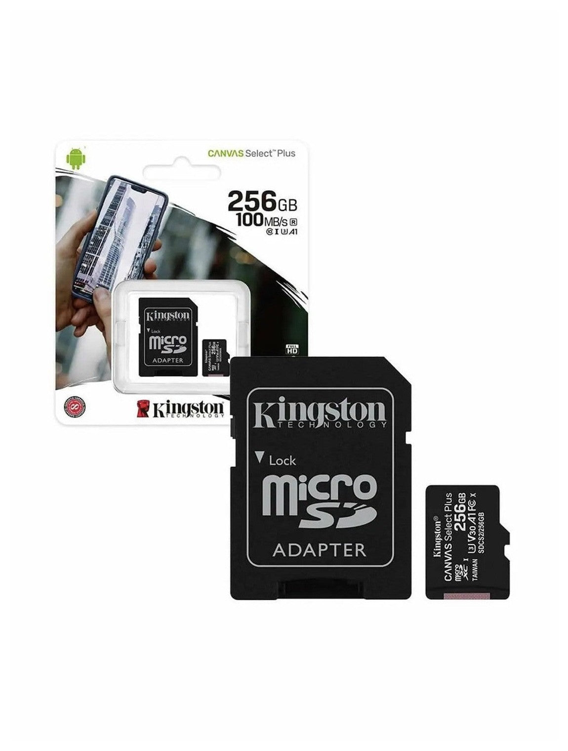 Memoria Flash Kingston CANVAS Select Plus 256GB MicroSD