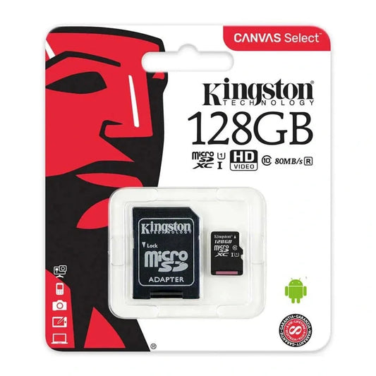 Memoria MicroSD 128 GB - Compatible con Celular/Tablet/Consola