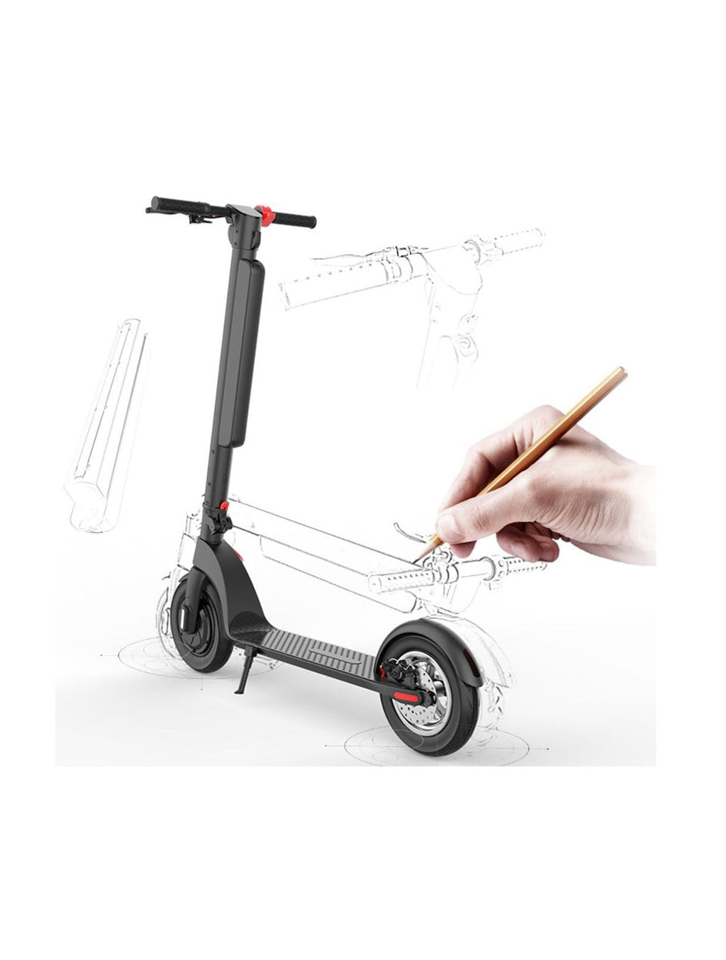 Patin Scooter Electrico HX X8 - Velocidad 25km/h Distancia 45km con Una carga