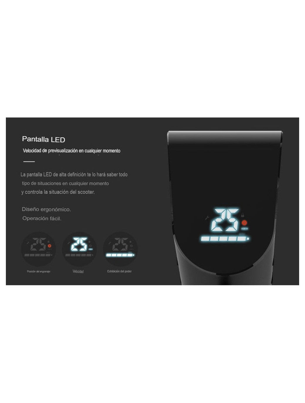 Patin Scooter Electrico HX X8 - Velocidad 25km/h Distancia 45km con Una carga