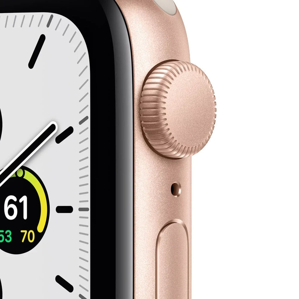 Reloj Apple Watch SE GPS Color Oro de 40MM y Correa Deportiva Blanco Estelar
