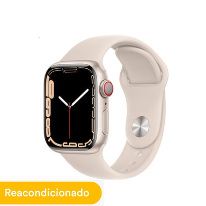 Reloj Apple Watch Serie 7 41mm Starlight Aluminium Blanco Estelar - GPS REACONDICIONADO