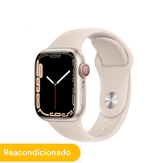 Reloj Apple Watch Serie 7 41mm Starlight Aluminium Blanco Estelar - GPS REACONDICIONADO
