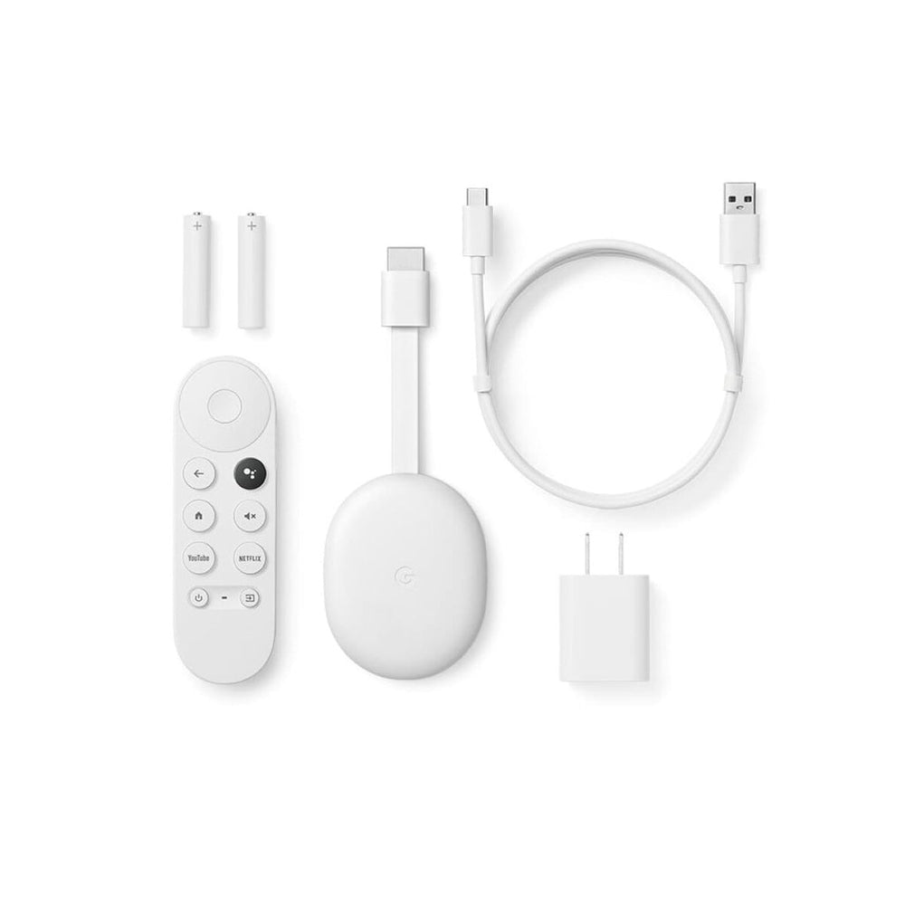 Reproductor de video Chromecast con Google TV Streaming-Blanco