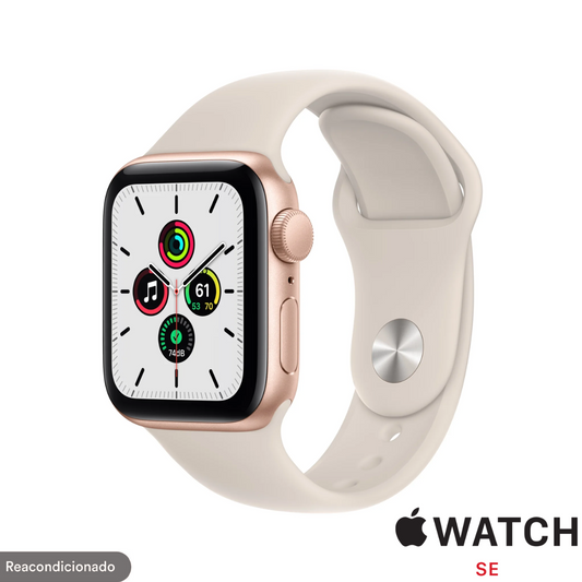 Reloj inteligente Apple Watch SE 40mm - Dorado Reacondicionado Excelente