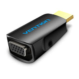 VENTION - Adaptador Conversor Vention AIDB0/ HDMI Macho a VGA Hembra/ Audio Jack 3.5mm