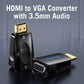 VENTION - Adaptador Conversor Vention AIDB0/ HDMI Macho a VGA Hembra/ Audio Jack 3.5mm