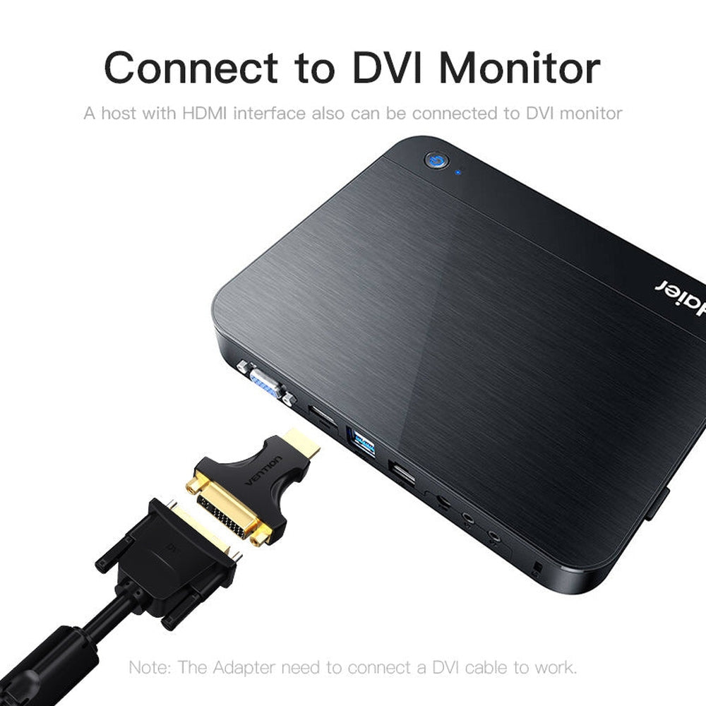 VENTION - Adaptador HDMI Vention AIKB0/ HDMI Macho - DVI 24+5 Hembra