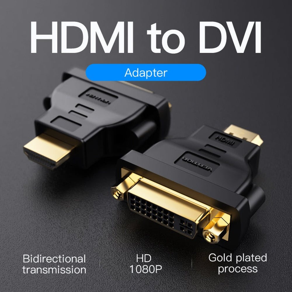 VENTION - Adaptador HDMI Vention ECCB0/ HDMI Macho - DVI 24+5 Hembra