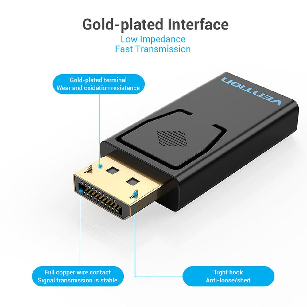 VENTION - Adaptador Vention HBKB0/ Displayport Macho - HDMI Hembra