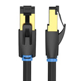 VENTION - Cable Ethernet Cat 8 de 65 pies Cat8 de alta velocidad de red de Internet con conector RJ45 chapado en oro, cable LAN profesional, resistente al agua, compatible para enrutador, panel de conexión y módem PS5