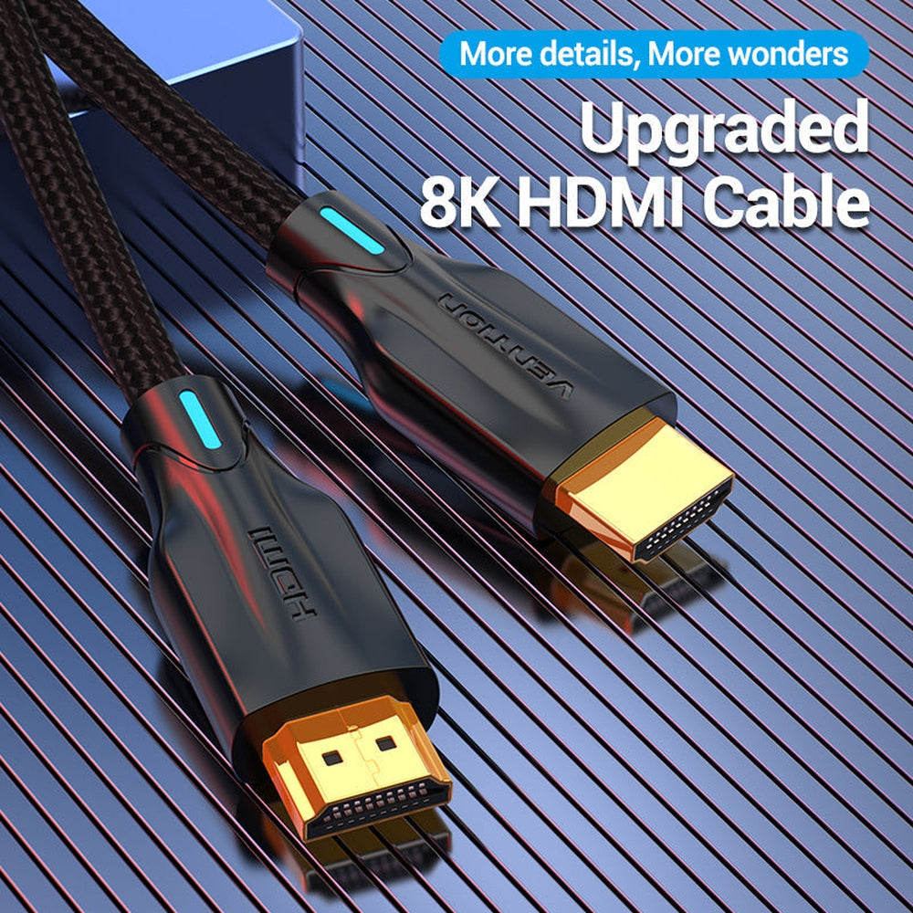 VENTION Cable HDMI 8K 60Hz 48Gbps HDMI 2.1 Cable 3 pies, PVC