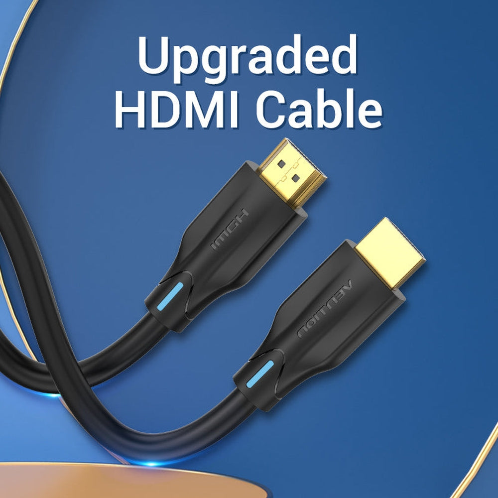 VENTION Cable HDMI 8K de 1 Metro – Cable HDMI 2.1 de ultra alta velocidad de 48 Gbps para 4K @120Hz 8K @60Hz eARC HDR 10 HDCP 2.2 y 2.3 compatible con Roku TV PS5/4 Xbox Blu-ray