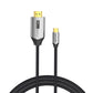 VENTION Cable USB C a HDMI de 6.5 pies 4K a 60Hz, cable USB tipo C a HDMI, cable trenzado Thunderbolt 3 HDCP 2.2 compatible con iPad MacBook Pro/Air iMac Galaxy S20 S10 Surface Book 2 TV y más