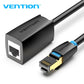 VENTION Cable de Extensión Ethernet Cat 8 Extensor de Cable Lan de 40 Gbps Cat8 Ftp Ethernet Patch Cable de Internet Blindado Rj45 Conector Macho A Hembra para Computadora, Pc, Portátil, Smart Tv 10 P