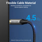 VENTION - Cable de audio óptico digital de 3.3 pies, fibra trenzada de nailon, carcasa de metal delgada, enchufe chapado en oro, cable de audio de fibra óptica Toslink para barra de sonido TV PS4