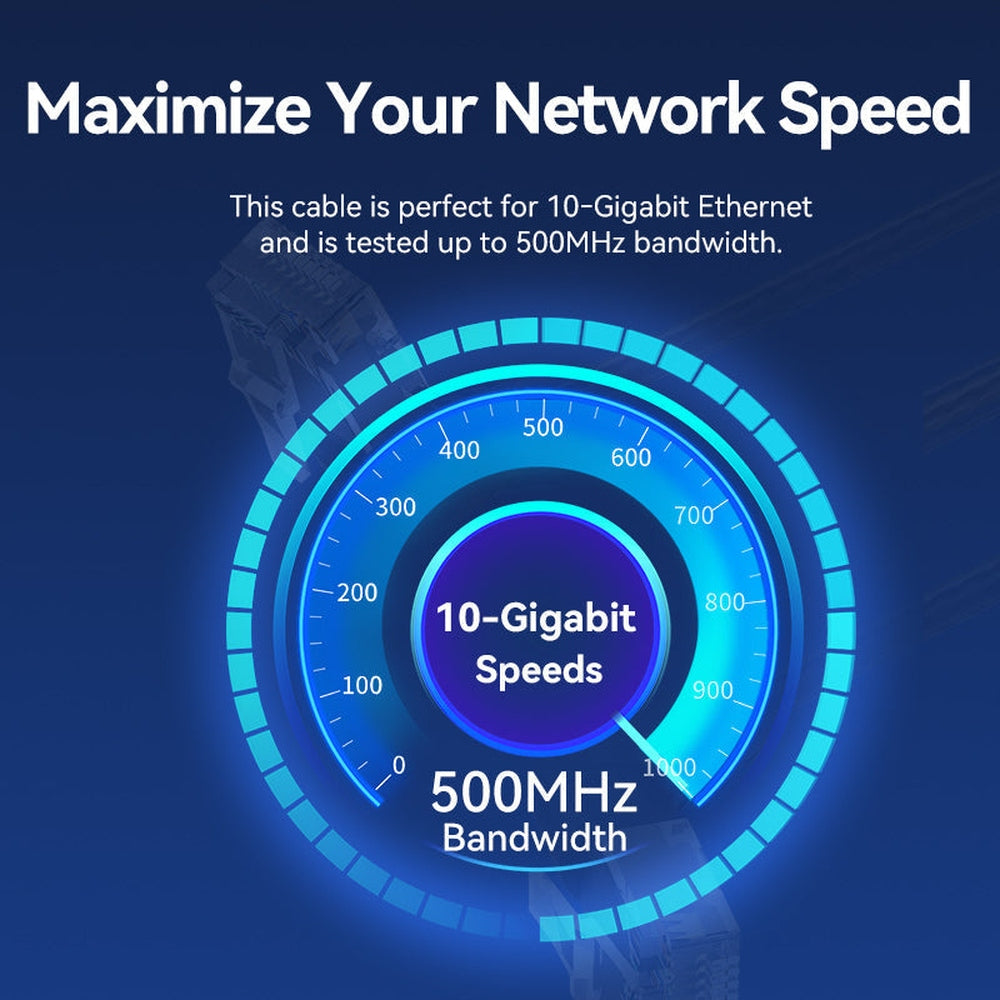 VENTION Cable de conexión Ethernet Cat 6 Cat6 LAN Cable de red LAN de rotación de 360°, diseño de cabeza doble curvada, ultra fino de alta velocidad de 10 Gbps 500 MHz para PC, Mac, portátil, PS5/4, Xbox, router, módem, impresora y más