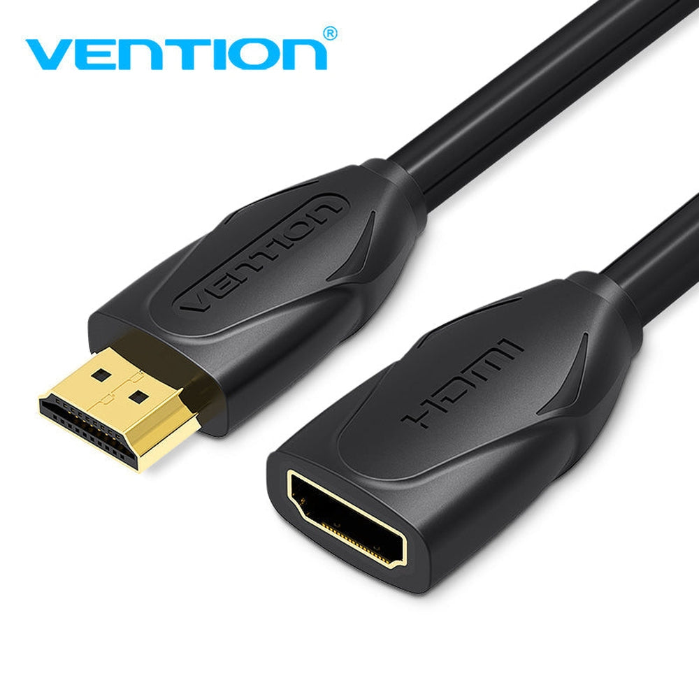 VENTION - Cable de extensión HDMI de alta velocidad 4K HDMI macho a hembra 4K a 30Hz retorno de audio compatible con Xbox One S 360, PS4, Apple TV, reproductor de Blu Ray, Wii U, etc. 10 pies