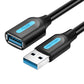 VENTION - Cable de extensión USB 3.0 de 1.5 pies, cable USB tipo A macho a hembra, cable de extensión USB de 5 Gbps, transferencia de datos de alta velocidad, compatible con impresora, disco duro, teclado, mouse