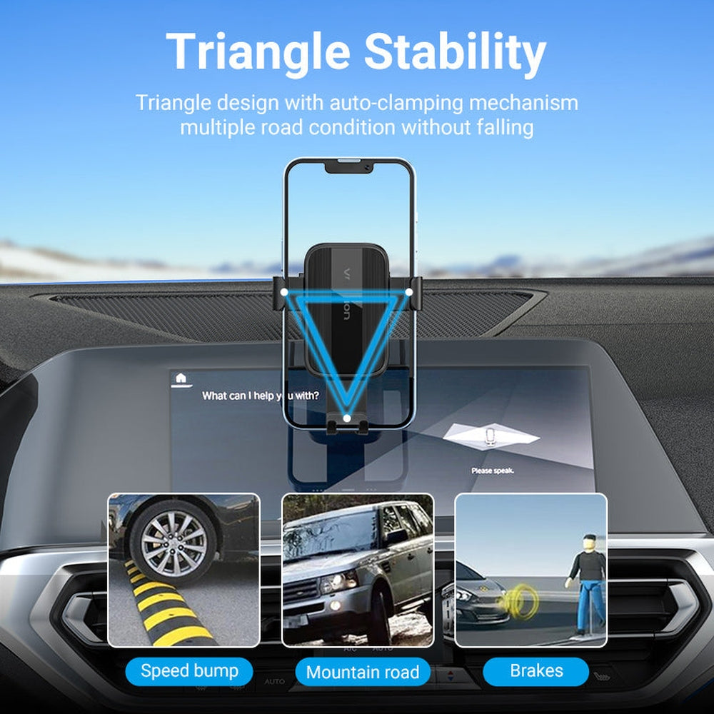 VENTION - Soporte de Smartphone para Coche Vention KCOB0/ Negro