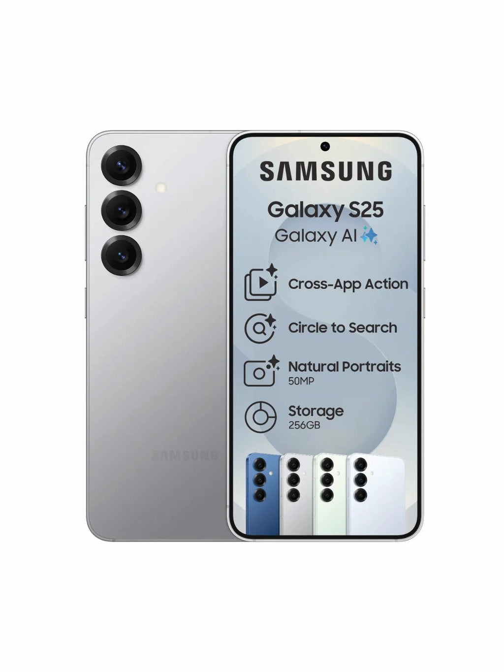 Celular Samsung Galaxy S25 128GB/12GB Ram 5G - Silver Shadow